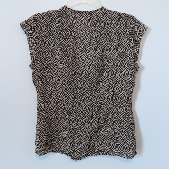 Jones New York Brown Silk Blouse, size 6 - Picture 3 of 6